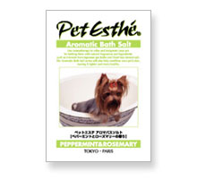 Pet Esthé Aromatic Bath Salt Senteur de menthe poivrée et de romarin